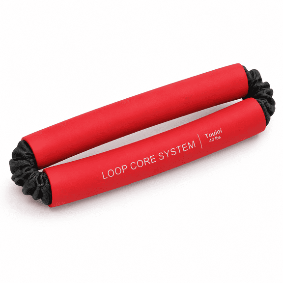 Red 40 lbs Core Resistance Loop Bands for Glute and Full Body Workouts