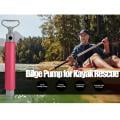 Red 46cm Kayak Hand Pump Floating Hand Bilge Pump for Kayak Rescue