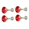 Red4pcs Aluminum Quick Release Push Button Kit for Car Front Bumper
