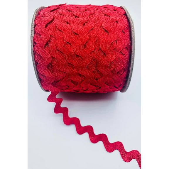 Red 5/8" Ric Rac