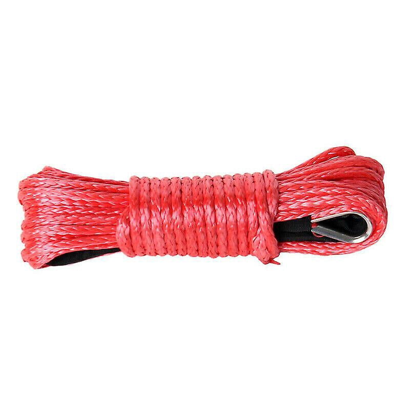 Trailer Rope Red 6Mmx15M 1/4X50Ft Car Trailer Rope Trailer With Electric Winch Rope ...