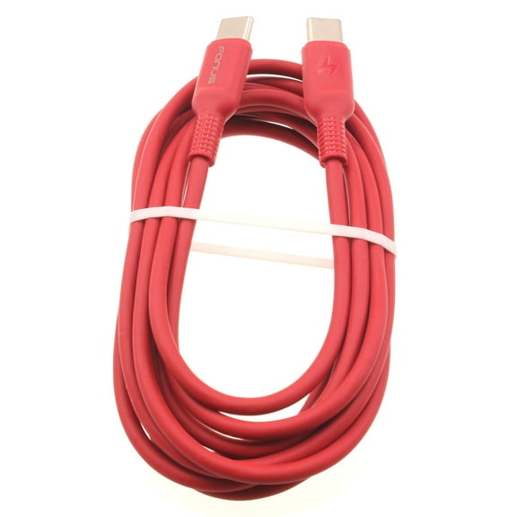 Red 6ft Long Cable for Nokia G50/G10/G20 - USB-C to Type-C PD Fast Charger Cord Power Wire Sync for Nokia G50/G10/G20