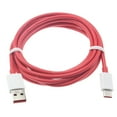 thumbnail image 1 of Red 6ft USB-C Cable for Galaxy S21/Ultra/Plus Phones - Charger Cord Power Wire Type-C Long Fast Charge Sync High Speed Compatible With Samsung Galaxy S21/Ultra/Plus, 1 of 4