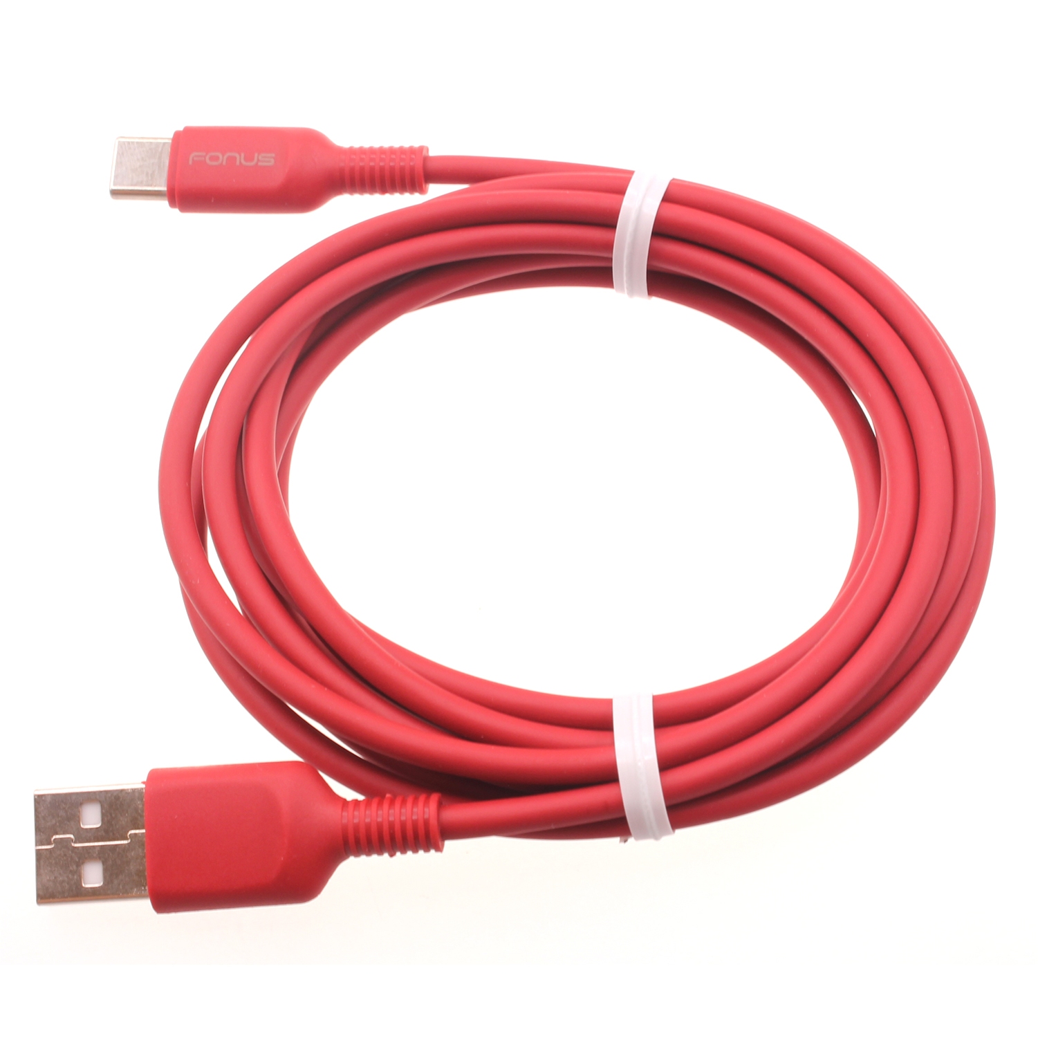 Red 6ft USB-C Cable for Moto G Power (2021)/Play (2021) Phones - Charger Cord Power Wire Type-C Fast Charge Compatible With Motorola Moto G Power (2021)/Play (2021) - image 1 of 5