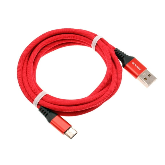 Red 6ft USB-C Cable for TCL 30 T - Type-C Charger Cord Power Wire Long for 30 T
