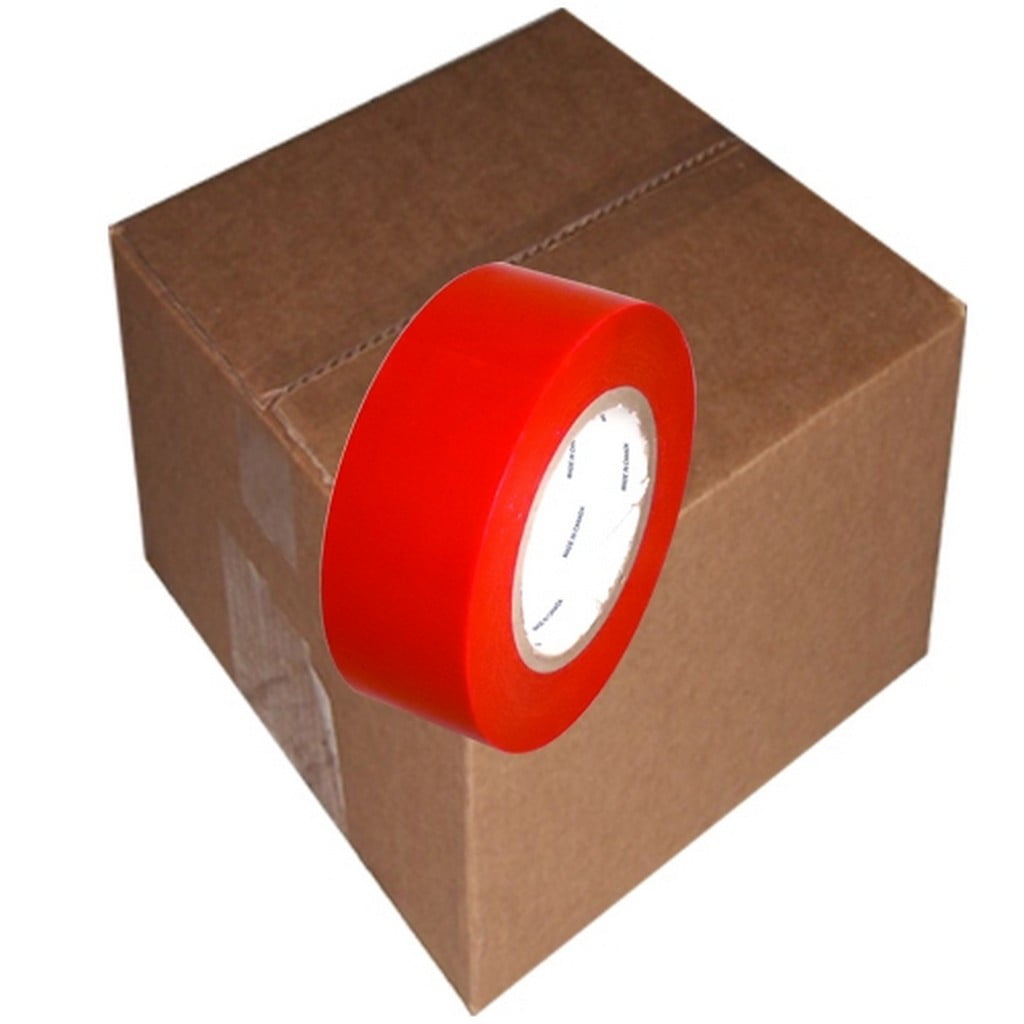 Red 7 Mil Uv Resistant Polyethylene Film Tape 2 X 60 Yard Roll (24 Roll/Case)