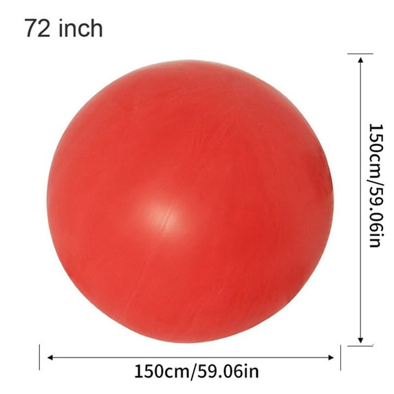 (Red)72 Inch Huge Balloons Giant Latex Performance Decor Balloon Party Celebration Festival Decorations Christmas Wedding Decor