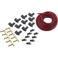 thumbnail image 1 of Red 7mm Solid Core Spark Plug Wires Kit With 90 Degree Rajah Ends, 1 of 10