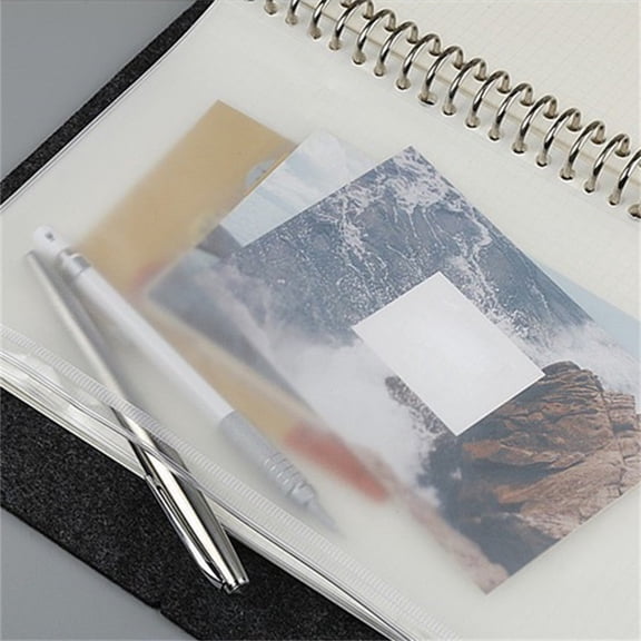 Red A6 Cash Envelope with Zipper,6-Hole Budget Pouch for A6 Binder Organizer