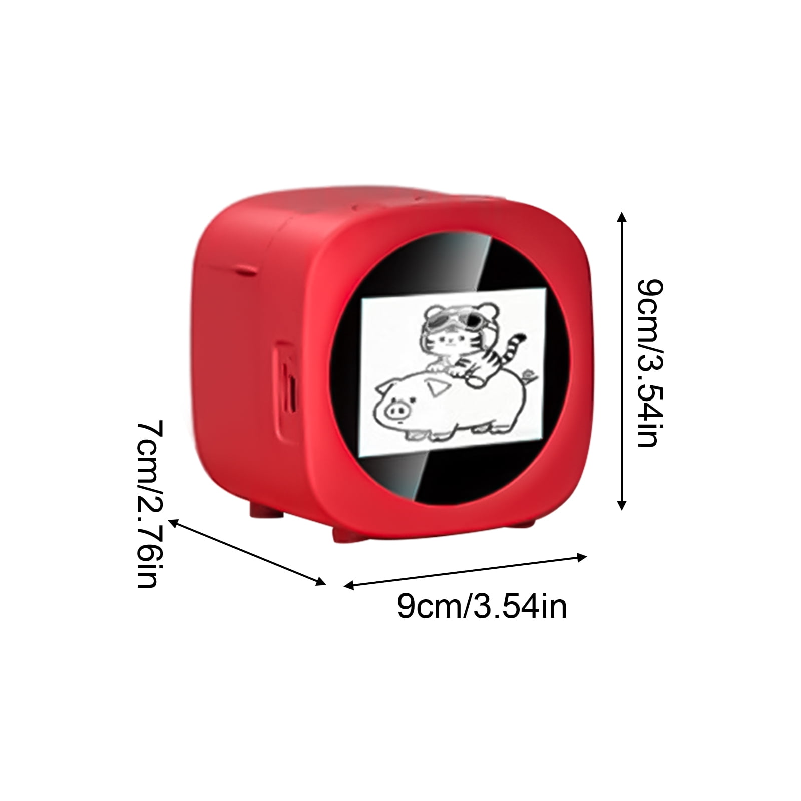 Red AI Sticker Box Printer, Smart AI Voice Sticker Printer Box, Mini ...