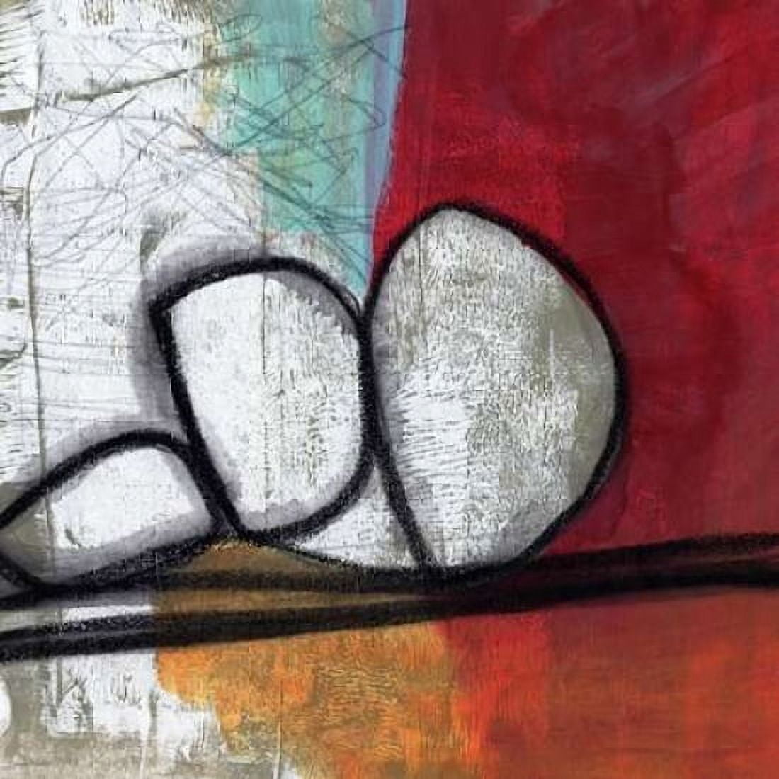 Red Abstract Canvas Art - Linda Woods (24 x 24)