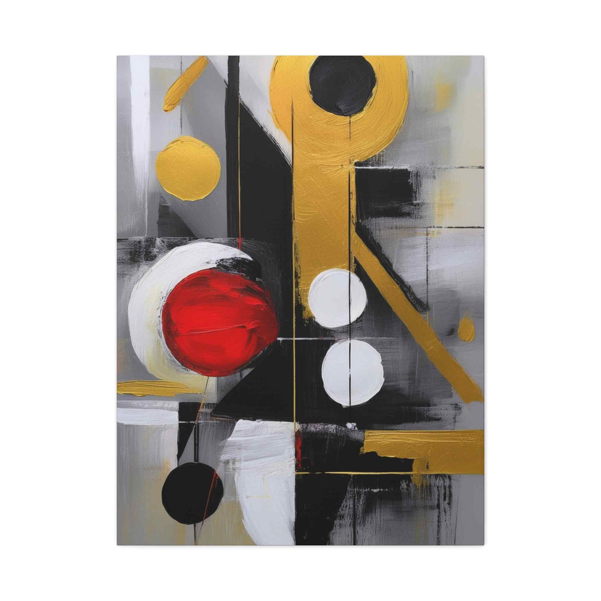 Wood Inner Frame Red Abstract Painting Print Canvas 20x24,20x30,24x30, 24x32,24x36,30x40 ...