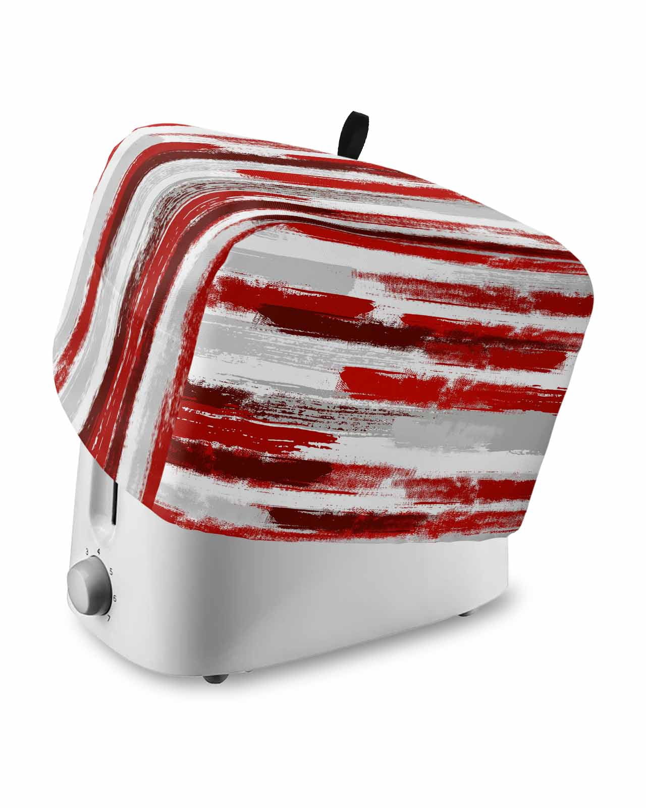 Red Abstract Toaster Cover 2 Slice, Small Kitchen Appliance Covers