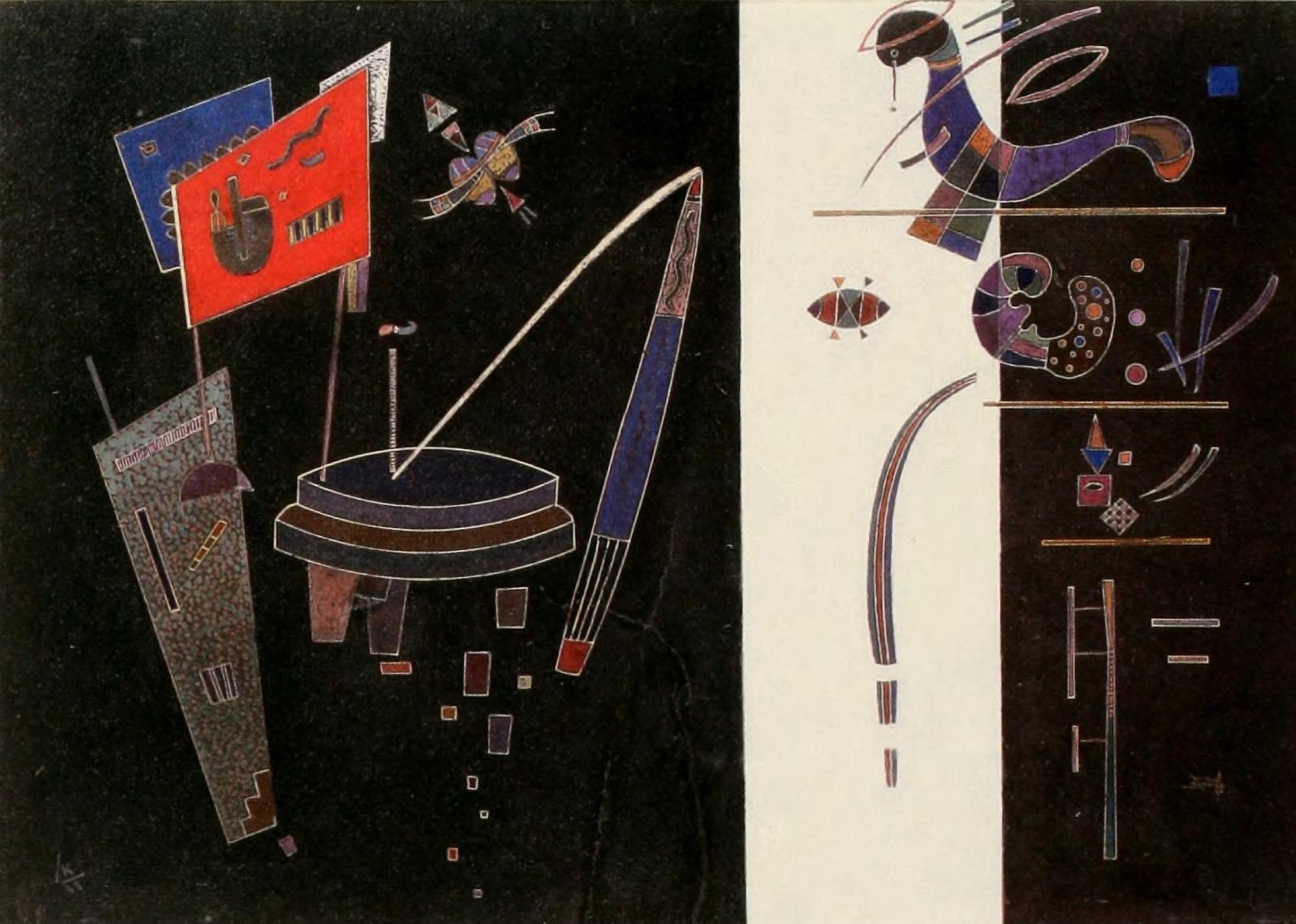Red Accent 1943 Canvas Art - Wassily Kandinsky (18 x 24)