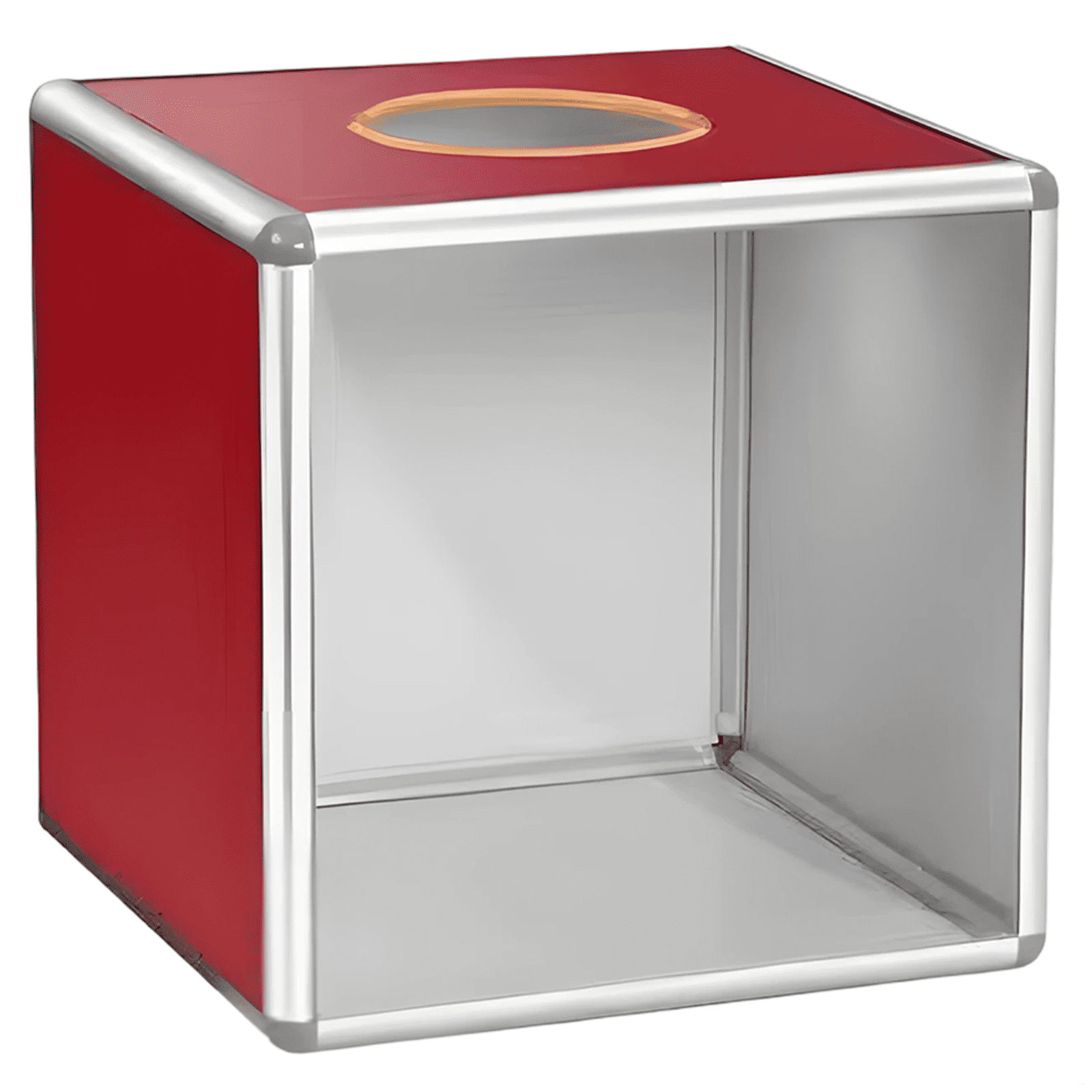 Red Acrylic Raffle Box,Donation Container 7.9 in,Square Voting Holder ...