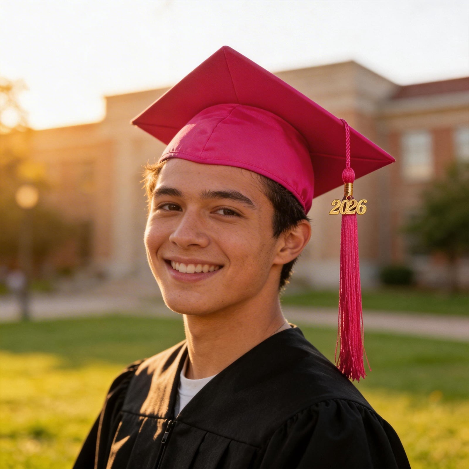 Red Adult Graduation Hat with 2026 Tassel Kids and High School College ...