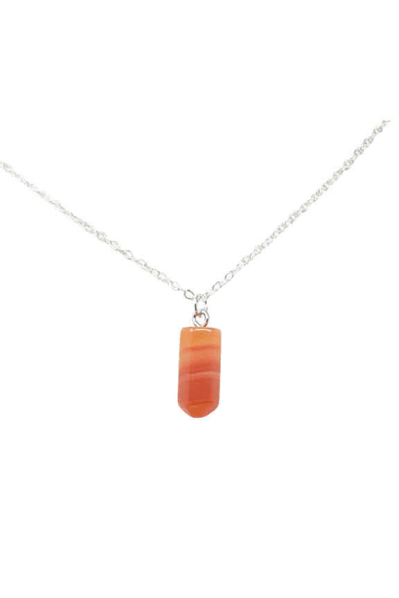 Red Agate Pendant Necklace