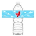 thumbnail image 1 of Red Airplane Bottle Wraps - Set of 20 - Airplane Water Bottle Labels - Airplane Decorations - Made in the USA, 1 of 2