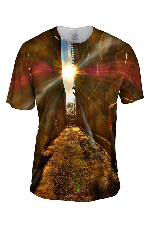 Red Alley Way Mens T-Shirt All Over Print