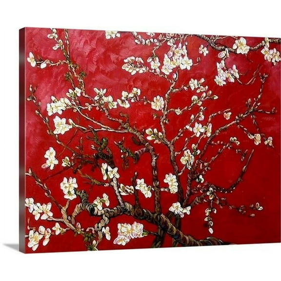 Red Almond Blossom 1890 by Vincent VAn Gogh Red Almond Blossom Vincent VAn Gog