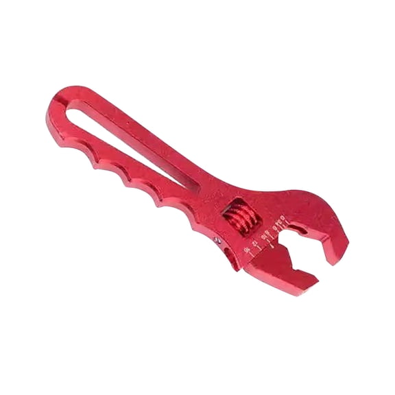 Red Aluminum Adjustable An Wrench For 3An 16An Fittings Red Metal For Automotive Tools
