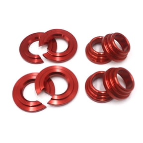 Red Aluminum Rear Sub Frame Bushing Collars Set for Nissan Maxima 240SX 300ZX
