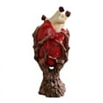 Red Anatomical Heart Tree Statue Heart Dissection Model Resin Craft