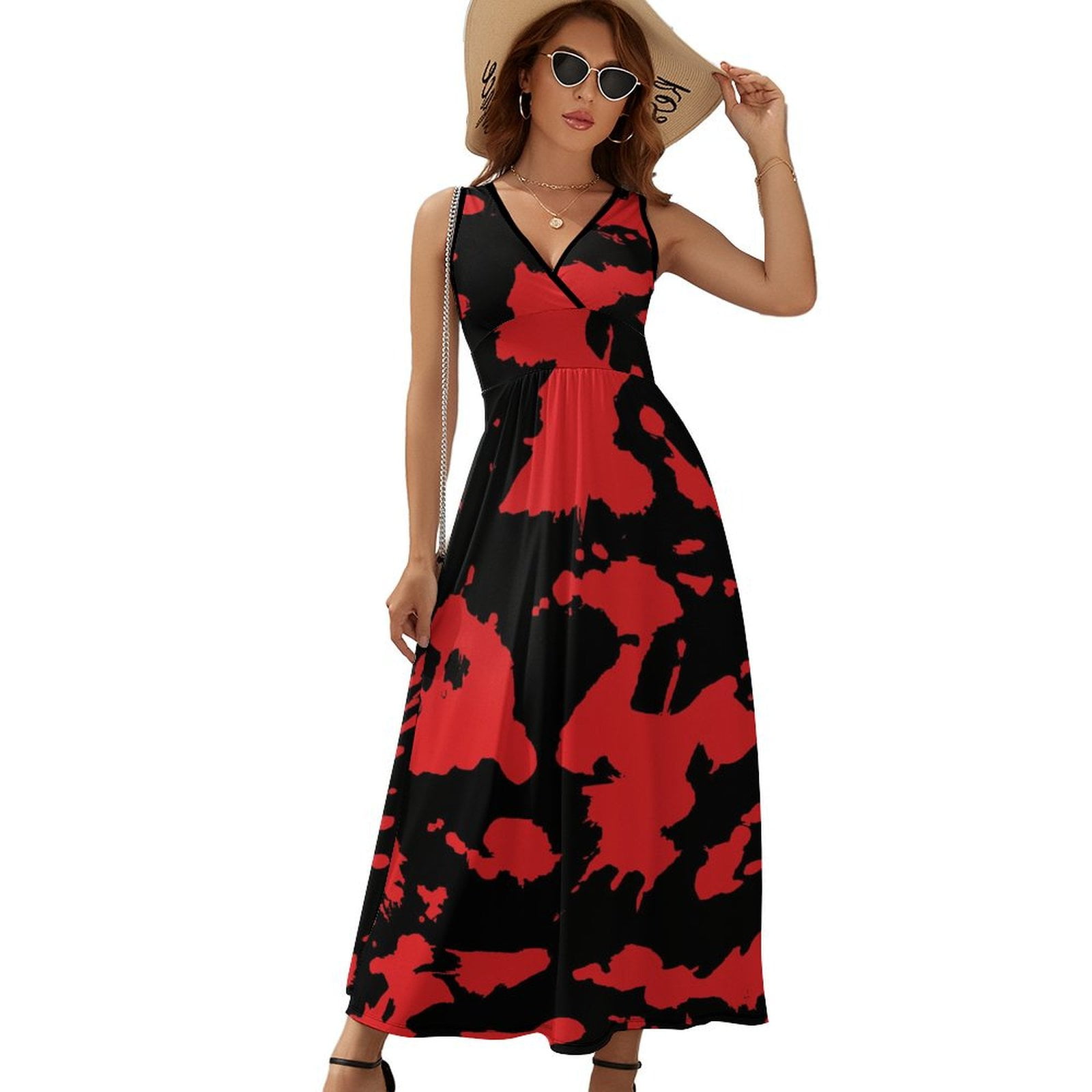 white christmas dresses Duffield Lane Holly Dress in Red and Black – Country Club Prep main image 1