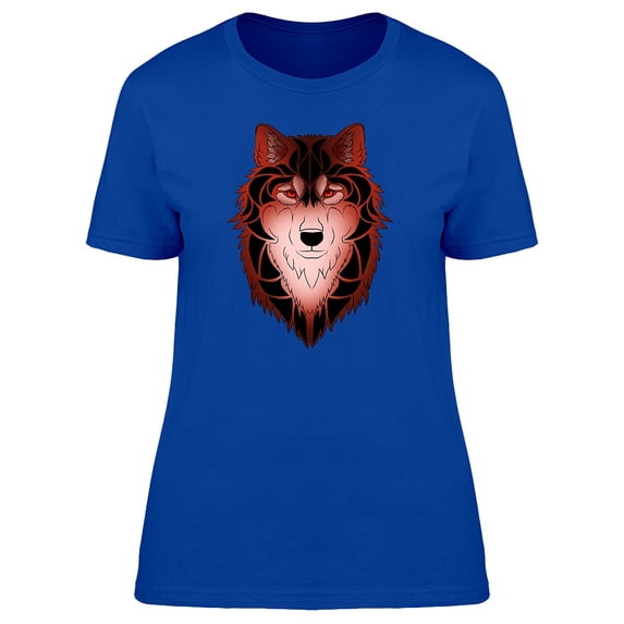 Red And Black Wolf Tee Men's -Image by Shutterstock