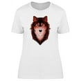 thumbnail image 1 of Red And Black Wolf Tattoo T-Shirt Women -Image by Shutterstock, Female Small, 1 of 2