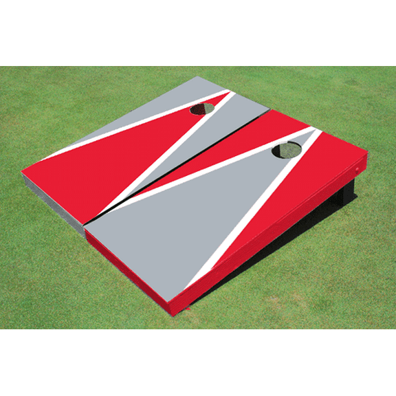 Red And Gray Alternating Triangle Set