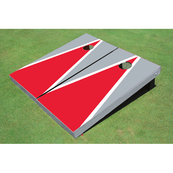 Red And Gray Matching Triangle Set