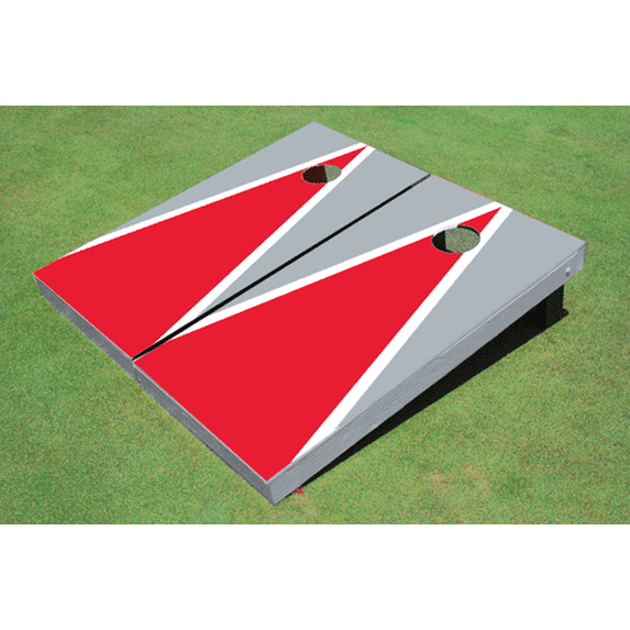 Red And Gray Matching Triangle Set