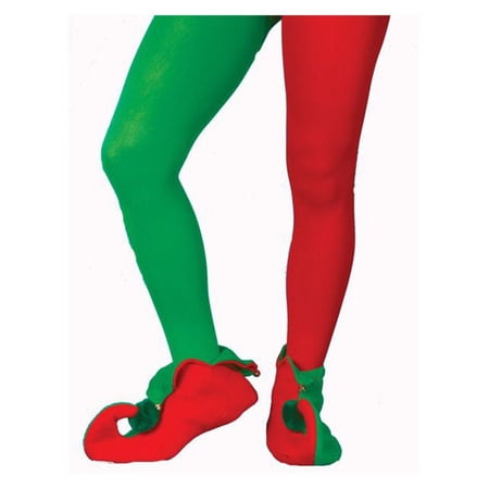 Red And Green Elf Adult Tights Plus Size