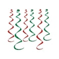 thumbnail image 1 of Beistle 50065-RG 6-Pack Twirly Whirlys, 4 to 24-Inch and 2 to 36-Inch, 1 of 2