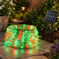 Tringa Color Rope Light Red And Green Solar Rope Lights 66ft 200 Ledmas String Light 8 Modes ...