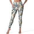 thumbnail image 1 of Red And Orange Hearts Yoga Pants Gym Leggings Push Up Stretch Sports Tights Elegant Custom Yoga Legging Gift, 1 of 6
