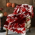 Red And White Blanket Autumn Plush Style Suitable For Bed Sofa Couch