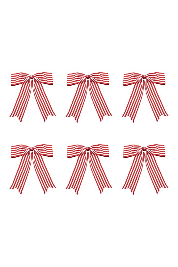 Red And White Bow Independence Day Decoration