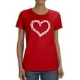 thumbnail image 1 of Red And White Heart T-Shirt Women -GoatDeals Designs, Female Medium, 1 of 4