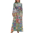 thumbnail image 1 of Red And White Patchwork Dress Valentine Heart Trendy Maxi Dress Boho Beach Long Dresses High Waist Graphic Clothes, 1 of 5