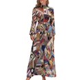 thumbnail image 1 of Red And White Patchwork Dress Valentine Heart Trendy Maxi Dress Boho Beach Long Dresses High Waist Graphic Clothes, 1 of 5