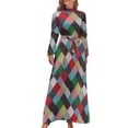 thumbnail image 1 of Red And White Patchwork Dress Valentine Heart Trendy Maxi Dress Boho Beach Long Dresses High Waist Graphic Clothes, 1 of 5