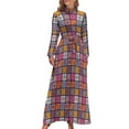 thumbnail image 1 of Red And White Patchwork Dress Valentine Heart Trendy Maxi Dress Boho Beach Long Dresses High Waist Graphic Clothes, 1 of 5