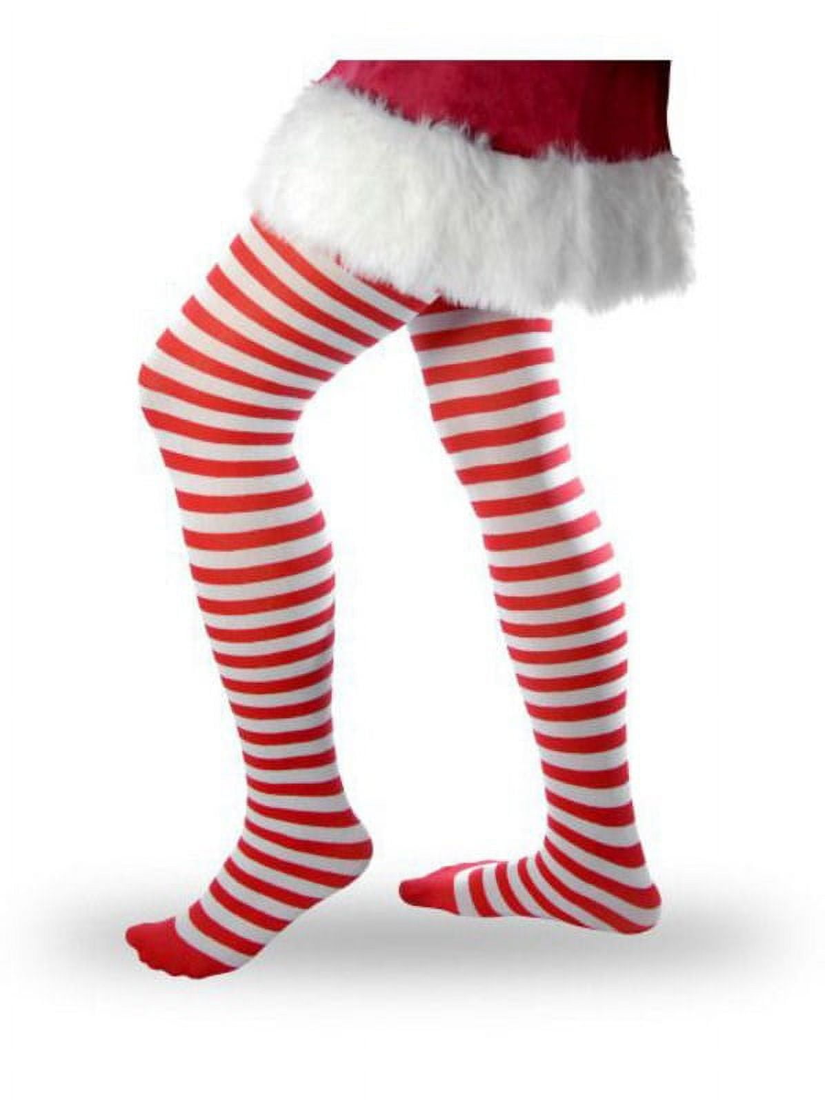 Red And White Striped Adult Tights - Walmart.com