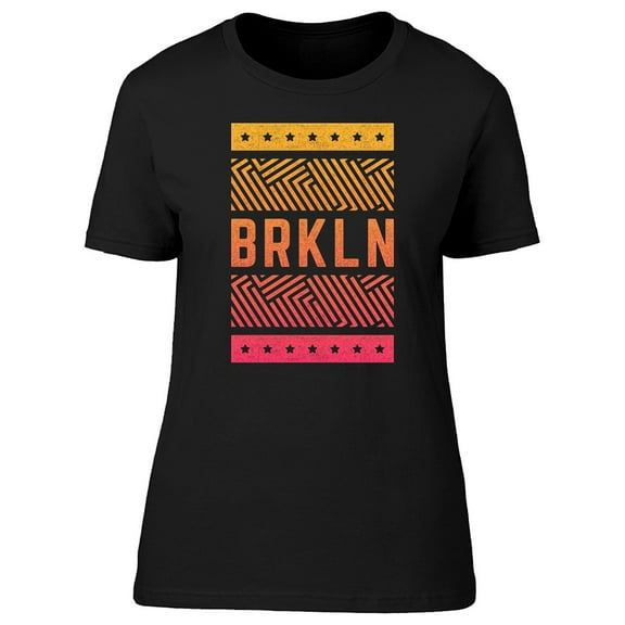 Red And Yellow Brooklyn T-Shirt Men -Image by Shutterstock, Male x-Large