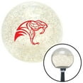 thumbnail image 1 of Red Snake Profile Clear Metal Flake Shift Knob with M16 x 1.5 Insert Shifter Auto, 1 of 1