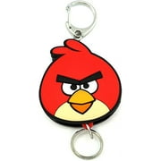 Red Angry Bird Zipper Pull Keychain - Angry Birds Keychain