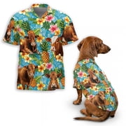 Red Angus Cattle Lovers Hawaiian Shirt, Cattle Hawaiian Shirt, Pineapple Cow Shirt, Tropical Cow Shirt, Unisex Hawaiian Shirt S-5XL