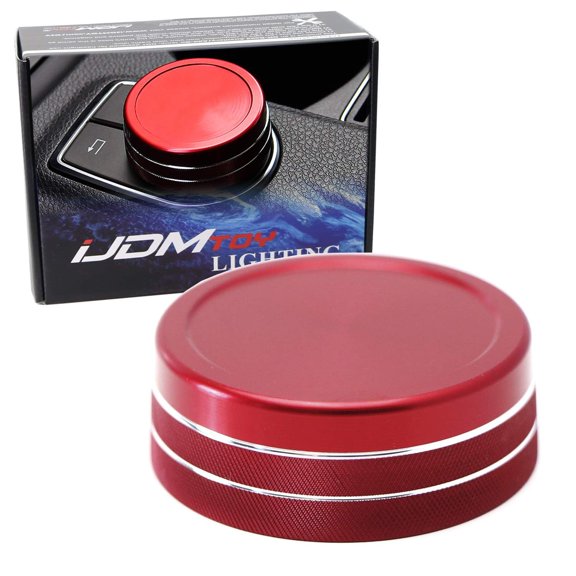 Red Anodized Aluminum Center Console Command Control Knob Wheel Cover For Mercedes A B C E S CLA GLA GLK ML GL Class, etc